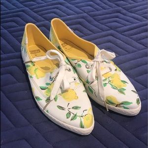 Kate Spade Keds Lemon Sneaker Tennis Shoe sz 10